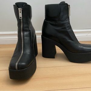 Mimosa Leather Heeled Boots